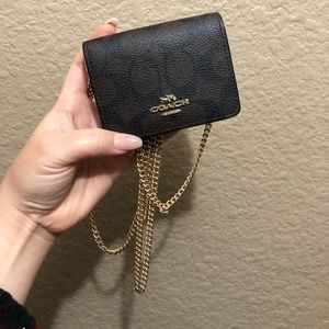 COACH MINI WALLET ON A CHAIN